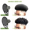 KOUPA Magic Silicone Curly Hair Brush, One Piece Twist Curl Comb for Afro Curls, Washable Hair Tool for Men Women, Black, 1 Piece