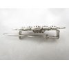 Generic Small silver geometric flower design metal hair clip barrette for fine hair (Clip quantity: 1 Clip)
