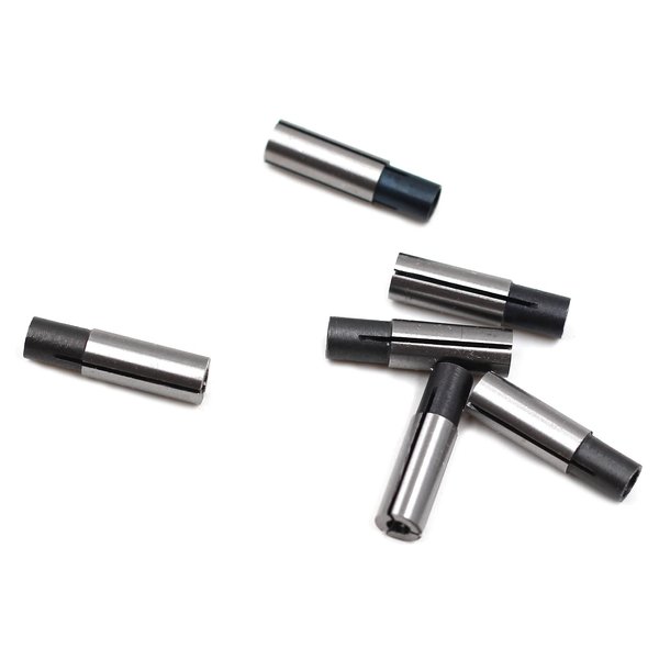 Chiloskit 6 Pics 1/4" to 1/8" Collet Chuck Driver Adapter 1/8" CNC Engraving Bit Router Converter for Engraving Lathe CNC Router Cutter Milling Bit