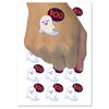 Sweet Ghost Boo Halloween Temporary Tattoo Water Resistant Fake Body Art Set Collection - 15 2" Tattoos (1 Sheet)