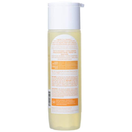 The Honest Company Perfectly Gentle Sweet Shampoo and Body Wash with Naturally Derived Botanicals, Orange Vanilla, Chamomile, 10 Fl Oz