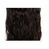 S-noilite Elegant 29"(73cm) Longest Curly Solid Black 3/4 Full Head One Piece 5 Clips Clip in Hair Extensions