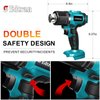 Cordless Heat Gun for Makita 18v Battery, 350W 122℉-1022℉ Fast Heating Soldering Hot Air Gun with LCD Digital Display for Shrink Tubing, PVC Wrap, Crafts, Car Wiring (No Battery)