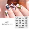 KADS Nail Stamping Plate Leaves Nature Template with Stamper Image Design Plates for Nail Art Decoration and DIY Nail Art 4 Plates