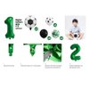 Soccer Birthday Party Decorations Kids Boys Girls Soccer Ball Themed 7 Year Children's Birthday Decoration Number 7 Balloon Garland, Soccer foil Balloon, Green Balloon Soccer Themed Celebration
