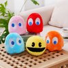 WjcnPac-Man 6inches Pac Plush Toy, Ghost Stuffed Plushes,Set of 5 Toys Can Be Used for Party Decoration, Soft and Comfortable Stuffed Animal, Suitable for Birthday Gifts, Children's Day Giftsetc.