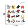 192PCS Kentucky Horse Derby Tattoos Party Favors - Horse Racing Sticker Derby Day Supplies Decorations