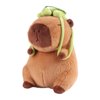 unsnurnoch Strawberry Capybara Stuffed Animals, Soft Kawaii Rodents Capybara Plush, Capybara Plush Toys with Turtle Backpack, The Best Birthday Gift for Kid