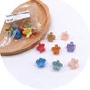 50 Pieces Mini Hair Claw Clips for Baby Girls, Crystal Hair Clips Pins Tiny Plastic Jaw Clips, Color at Radom