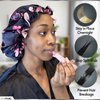 Zomac Satin Bonnet Bundle with Ambi Oily and Combination Skin Products, Includes Ambi Black Soap Cleansing Bar, Ambi Gentle Exfoliating Wash, and Ambi Black Soap Facial Cleanser