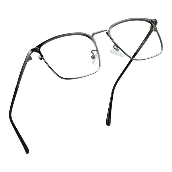 LifeArt Blue Light Blocking Glasses, Anti Eyestrain, Computer Reading Glasses, Gaming Glasses, TV Glasses for Women Men, Anti Glare (Grey, 3.75 Magnification)