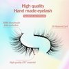 ESHARP False Eyelashes Natural Looking Half Lashes 3D Wispy Cat Eye Lashes 3/4 Faux Mink Lashes 12mm Lightness Comfortable Lashes Pack,5 Pairs