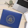 OFFICIAL FELLOW CITIZEN The Original US Citizenship Certificate Holder Luxury Gifts for New American Citizens | Fully Padded Leatherette | Gold Eagle Seal | Naturalization Certificate Cover