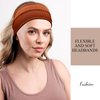 FASOTY Headbands for Women Wide Soft Elastic Boho Headbands Thick Hair Bands Turban Fashion Workout Yoga Head Wrap Headbands Hair Accessories, 5 Pack