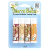 Organic Lip Balm by Sierra Bees - Moisturizing Balm for Chapped Lips - Featuring Sustainably Sourced Beeswax, Olive Oil, Sunflower Oil, & Vitamin E - Cruelty Free, Non-GMO - Variety 4 Pack
