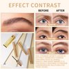 Lash Serum, W3W Eyelash Growth Serum, Eyelash Serum, Lash Serum for Boost Lash Growth Serum, Advanced Formula for Longer, Fuller, and Thicker Lashes, 3 ML (Golden)