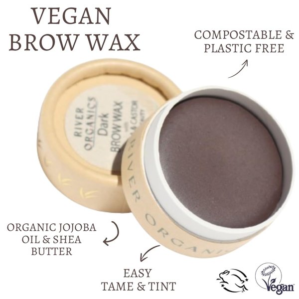 Zero Waste Eyebrow Wax | Dark Brown to Black Eyebrows