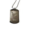 Hat Shark Christian Jesus Christ Angel Prayer to St Michael The Archangel Double Sided Logo - Military Dog Tag, Luggage Tag Metal Chain Necklace