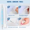 110 ml B7000 Adhesive Rhinestones Glue for Crafts, B7000 Glue Clear Glue with Glue Spreaders and Dotting Pen Tool, Multipurpose Jewlery Glue for Fabric DIY Craft Makeup Shoes Jewelry Making Nail Art