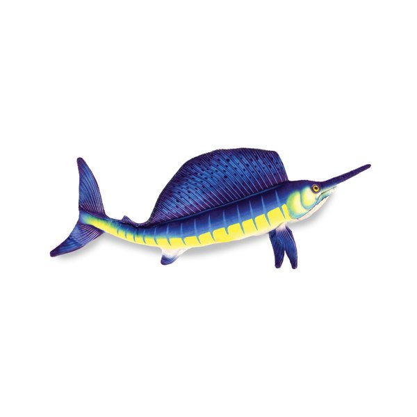Real Planet Sea Life Plush - Realistic Stuffed Animal Gift for Kids All Ages, Ocean Marine Creature Plushie, Fun Christmas Birthday Gifts (Sword Fish, 35.5")