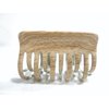 Generic Faux bamboo wood medium/small metal double grip hair claw clip barrette