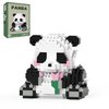 MJDDJA Mini Building Blocks- Sitting Panda with Flowers, Party Favors- Micro Blocks Panda Toy for Kids 6 7 8 9+, Mini Blocks Building Sets for Adults,Birthday for Boys and Girls(487PCS)
