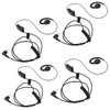 HWAYO Walkie Talkie Swivel Earpiece with Microphone and PTT for Motorola Two Way Radio - Motorola Swivel Earpiece Compatible with Walkie Talkies CLS1410, CLS1100, HKLN4604A (4 Pack)