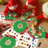 Geetery 24 Pack Sunday School Religious Crafts for Kids Names of Jesus Wreath Craft Kit DIY Hanging Christmas Ornament Craft Kit Christmas Crafts for Kids Paper Craft Kits Fun Home Activities