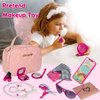 Little Girls Play Purse, Kids Toy Purse and Pretend Makeup Kits for Toddlers -My First Purse Set Include Handbag, Phone, Wallet, Play Mermaid Jewelry, Pretend Play Girl Toys, Gift for Girls 3 4 5 6 7