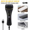 Electric Callus Remover for Feet, Rechargeable Foot Scrubber Dead Skin Removal Pedicure Tools, Portable Foot File Kits with 3 Roller Heads for Professional, Home, Travel