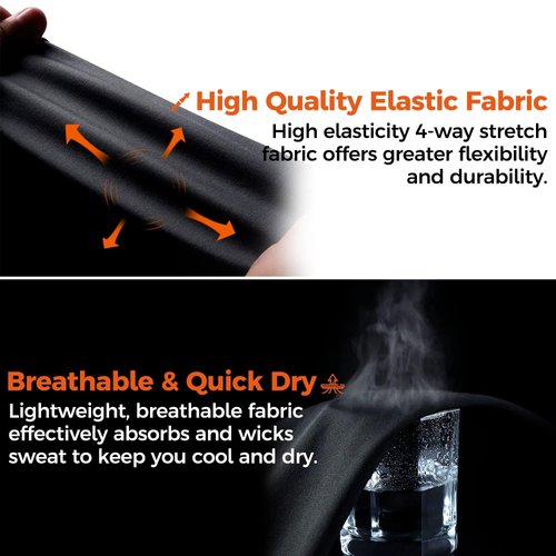 COOLOMG Basketball Knee Pad for Kids Youth Adult, Compression Anti-slip Knee Sleeve for Baseball Volleyball Football, Sports Knee Protector (1 Pair) Black L