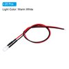 PATIKIL 5mm LED Diode Light, 20 Pcs 3V DC Pre Wired Mini LED Lights Bulb Light-Emitting Lamp for RC DIY Indicator Lighting, Warm White Light