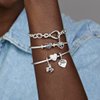 Pandora Family Heart Charm - Compatible Moments Bracelets - Jewelry for Women - Gift for Women in Your Life - Made with Sterling Silver, No Gift Box