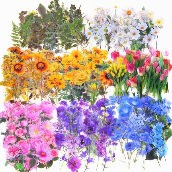 Transparent Pressed Flower Stickers 320 PCS - Dried Resin Flower Leaves- Floral Decorative Scrapbook Stickers for Scrapbook Supplies Art Craft Journal Planner Bottles Phone Cases Laptops Decors