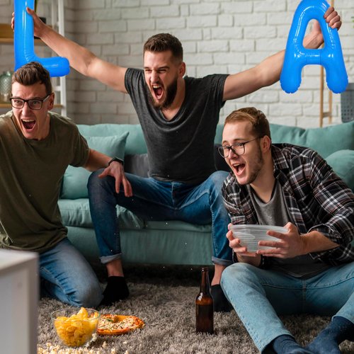 Los Angeles LA Blue Gameday Sports REUSABLE Letters | LA Gameday Letters Sports Party | Baseball, Football, Los Angeles Sports Team Party | LA Inflatable Letters | BASHOUT