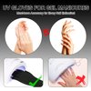 chemotex UV Nail Gloves: Professional UPF50+ Gel Manicure Protection - Art Skin Care Fingerless Gloves for Gel Nail Lamp, Shielding Hands from Harm, Black