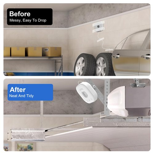 Mounting Bracket for myQ Chamberlain Garage Smart Hub. No Drilling, Hassle-Free Installation, Mounted on Garage Door Opener Hanging (Only for MYQ-G0401-ES, Not Included Garage Hub)