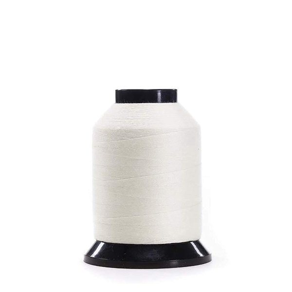 Finesse Thread | 100% Polyester, 3ply, 50wt | 1500yds Stackable Thread Cones | 100% Polyester Thread for Quilting and Sewing (Pearl White)