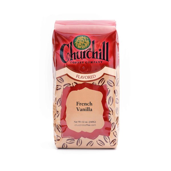Churchill Coffee French Vanilla 12 oz - Whole Bean