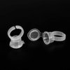 100pcs Ink Rings Cups Pigment Rings Makeup Holder Pigment Container Pigment Ink Cup Eyelash Extension Nail Art