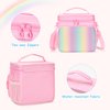 GRAOSO Carrying Case Compatible with Little Tikes Story Dream Machine Books Starter Set, Toy Storage Bag with Handle and Shoulder Strap for Storybook, Character, Accessories, Pink, Bag Only