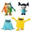 Color Monster & Nuna Figurine Set - Set of 8 Emotional Learning Toys for Kids 3+