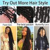 Passion Twist Hair 30 Inch: Water Wave Crochet Hair for Black Women-Long Bohemian Passion Twists Braiding Hair Extensions (8 Packs,1B)