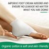 Moisturizing Foot kit for Women Gifts,Urea Cream 45% Plus Salicylic Acid 2% Foot Cream, Reusable 2Pairs Gel Lining Moisturizing Heel Socks for Dry Cracked Feet,Cracked Heel Repair.(White)
