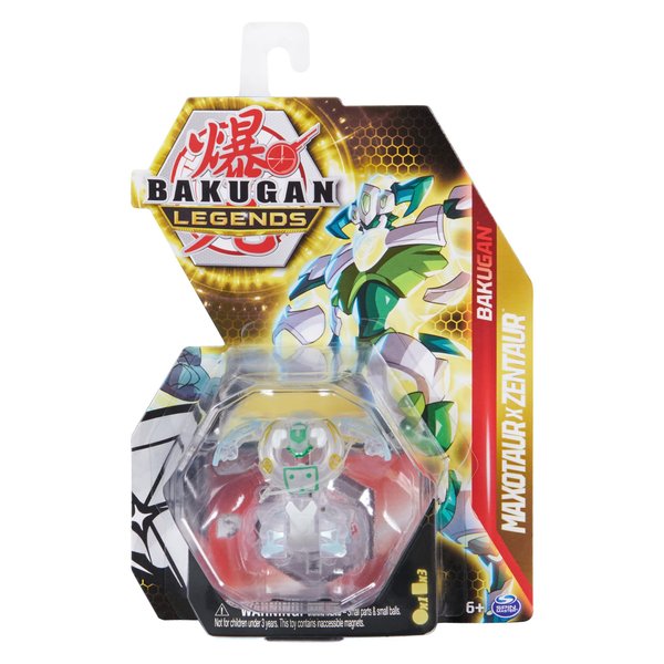Bakugan Legends 2023 Diamond Maxotaur x Zentaur 2-inch Core Collectible Figure and Trading Cards