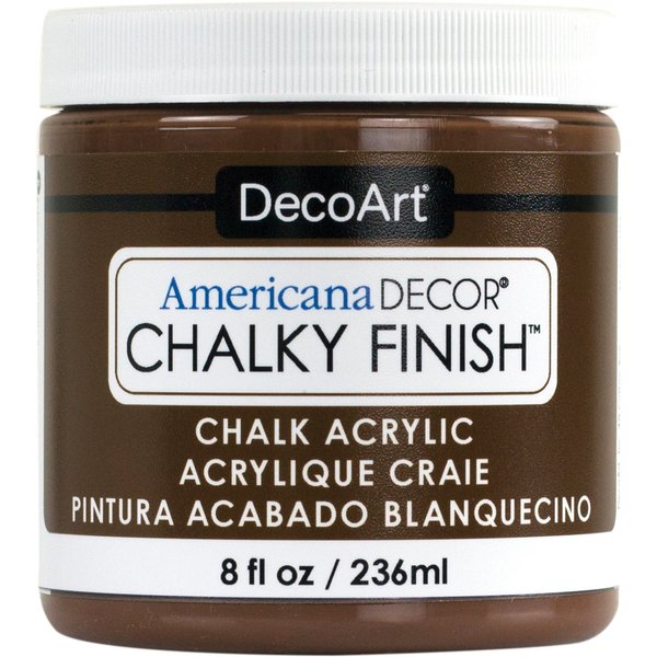 DecoArt DecoArt ADC-25 Americana Chalky Finish Paint, 8-Ounce, Rustic,Brown