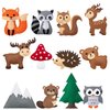 MYHJL Kid Sewing Craft Kit Felt Animals Children Birthday Gifts Educational Toys Stuffed Animals Set DIY Kits for Girls and Boys (A-Forest Series)