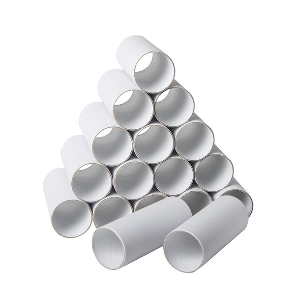 30 Pack Craft Rolls - Thick Cardboard Tubes for Crafts - Round Cardboard Tubes - Craft Tubes - Craft Round Tubes - Paper Tube for Arts & Crafts - 1.57 x 3.9 Inches - White
