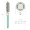 EAGLE FORTRESS Professional Round Hair Brush for Blow Drying with Ceramic + Ionic, Innovative Bristle Combination Round Brush for Professional Styling Blowing Out at Home (0.98in)