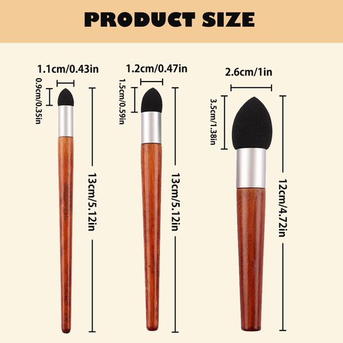 6pcs Blending Stump Artist Blending Sponge Pen, Washable & Reusable Sketch Rubbing Sponge Brush Sketch Tool for Artists, Student, Ideal for Highlighting, Shadowing, Detailing, and Correcting Drawings